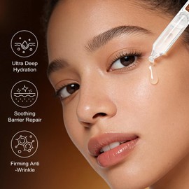 Ultra Hyaluronic Acid for Face with 8 Types of HA - 80 000ppm Complex Matrixyl 3000 Tricollagen and Peptides Multilayer Hydrating Facial Serum 0.05 Fl Oz (Pack of 30) 0.05 Fl Oz / 8가지 유형의 HA - 80 000ppm 복합체 매트릭스틸 3000 트라이콜라겐 및 펩타이드 다층 수화 페이셜 세럼 0.05 Fl Oz(30팩)가 포함된 얼굴용 울트라 히알루론산 0.05 Fl Oz