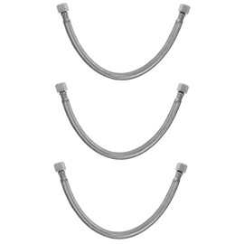 Operitacx 3pcs Stainless Steel Air Compressor Hose Replacement Safety Valve Intake Hose