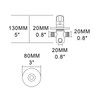 CIENCIA CTM505 Brass Thermostatic Mixing Valve G1/2 Inch Hot Water