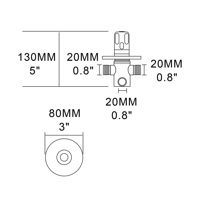 CIENCIA CTM505 Brass Thermostatic Mixing Valve G1/2 Inch Hot Water