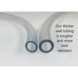 Meridian Vehicle Parts MVP 50' of HD Clear PVC Vinyl Tubing 3/8" ID x 9/16" OD - Food Grade - USA Made