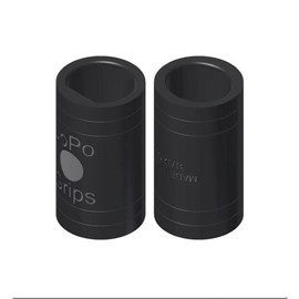 Bowlerstore Products JoPo Power Oval/Oval Dots Finger Insert Black- Pack of 2 23/32