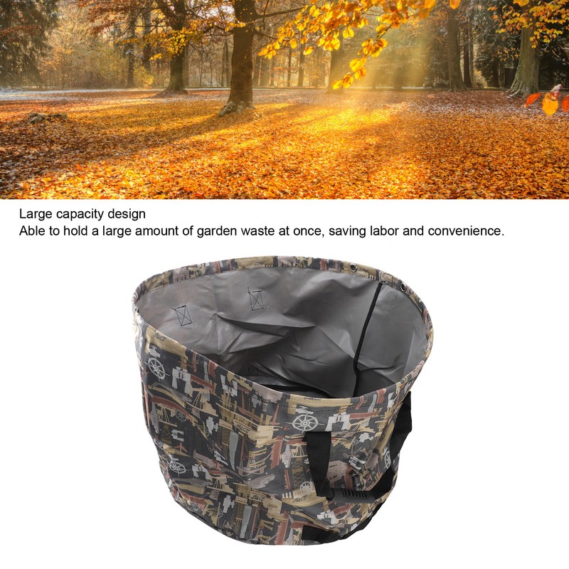 Garden Waste Bag Reusable Large Capacity Foldable Waterproof Dust Proof