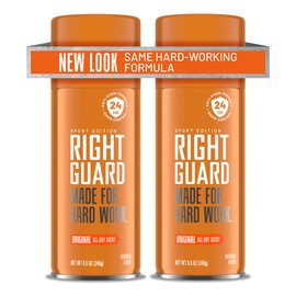 Right Guard Sport Original Scent Deodorant Spray - Aluminum Free Protection Spray Deodorant For Men, Blocks Sweat, 24-Hour Odor Protection, Anti-Stain, & Long-Lasting, 8.5 oz (2 Pack)