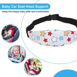 YNYCIPZ Headband Child Seat, Head Safety Child Seat, Baby Car Seat Headband, Adjustable Child Seat Attachment Headband for Baby Seats, Car Seats (Pack of 2)