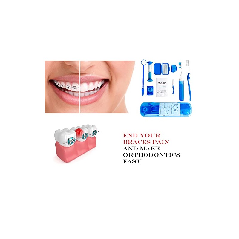 Wenge Kit de cuidado oral portátil de ortodoncia – Paquete