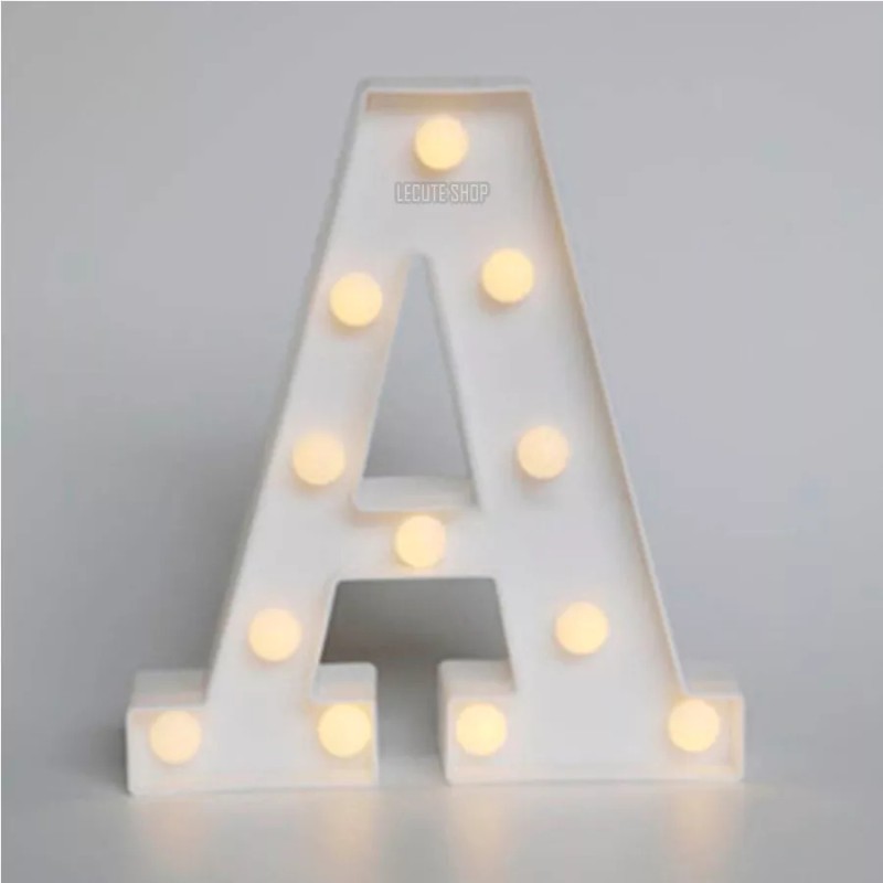Letras Letra J Luminosas Led Decoracion Adorno Centro Mesa Boda