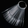 100pcs GOGOONLY Nail Display Sticks Transparent Stiletto Tips Nail Art