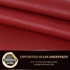 GSG Women Red Driving Gloves Fingerless Leather Gloves Unlined Half