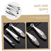 OHPHCALL 3pcs Stainless Steel Hair Puller Set Durable Manual Tweezers