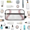 LLCXCSI Kids Travel Toiletry Bag for Boys White Baseball Waterproof