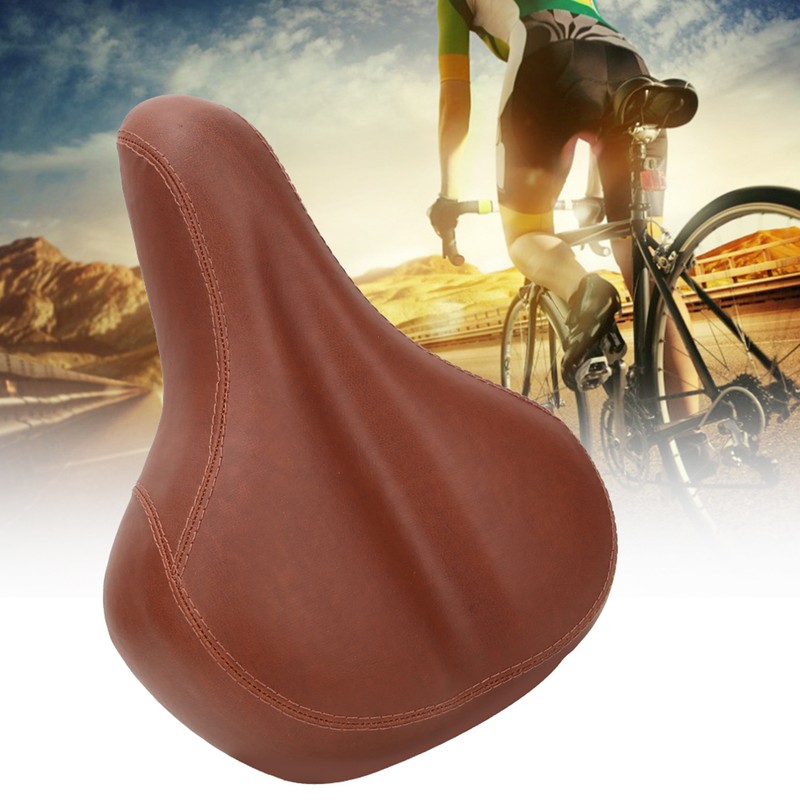 7010 PVC Leather Shock Absorption Bicycle Saddle Thicken Widen Cushion