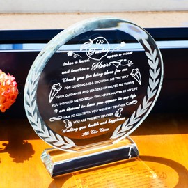 YWHL Teacher Gifts for Women Men Best Thank You Appreciation Gift for Teacher from Students Birthday Retirement Gifts Teacher Office Desk Decor Paperweight Keepsake