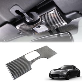 Hcilloend New Mazda Roadster RF ND Series 2016 - 2024 Applicable Room Lamp Trim Reading Light Panel Rear Room Lamp Cover Room Lamp Sticker Carbon Fiber Easy Installation Type Decorative Interior Parts