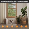 Secopad Window Screen Door Repair Kit, 48" x 177" Screen