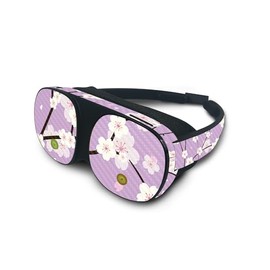 MightySkins Carbon Fiber Skin Compatible with HTC Vive Flow - Sakura Purple | Protective, Durable Textured Carbon Fiber Finish | Easy to Apply