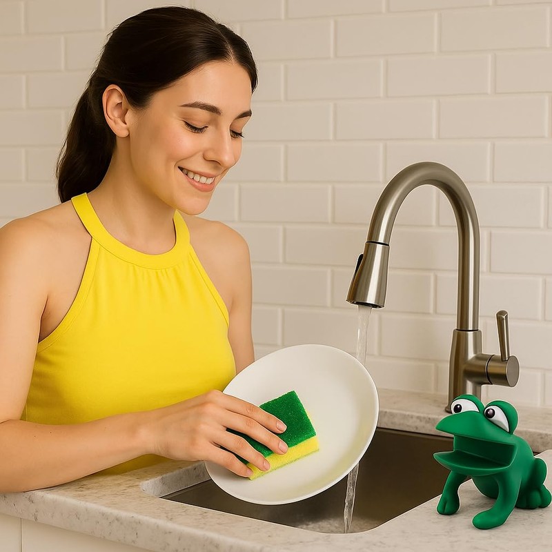 Animal Shape Novelty Kitchen Sponge Holder and Sponge Choice of