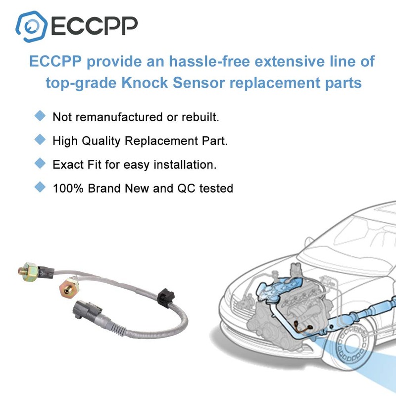 ECCPP Knock Detonation Sensor and Harness compatible with 2001 2002