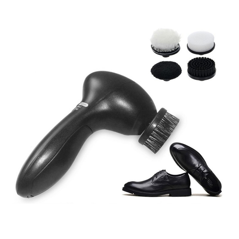 Portable Handheld Electric Shoes Polisher Brush Rechargeable Leather Shoes Brush