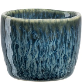 LEONARDO HOME Laonardo Matera 023046 Egg Cups Set of 6 Ceramic Egg Cups Diameter 5.2 cm, Height 4 cm Easy to Clean, Dishwasher Safe - Set of 6 in Blue