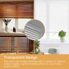 Valance Clips, 12Pcs 2.5 Inch Clear Horizontal Wood Blind Hidden