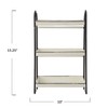 Creative Co-Op Heavily Distressed 3-Tier Metal Tray with Black Frame