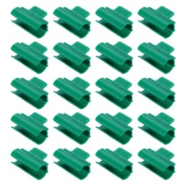 sourcing map Greenhouse Clamps for 1inch PVC Pipe, 20pcs Greenhouse Film Clamps Shading Net Rod Clip Garden Hoops for Row Cover, Greenhouse Plastic Sheeting(Dark Green)