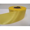 2 metres of 50mm Satin Ribbon Bright Canary Yellow Double