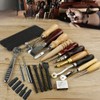 Grasomtools Pack of 18 Leather Carft Punch Tools Kit Sewing