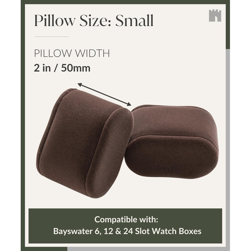 TAWBURY Bayswater Watch Box Pillows - Small | 17.8cm/7" Circumference