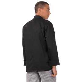 Chef Works Unisex Bastille Chef Coat, Black, XX-Large