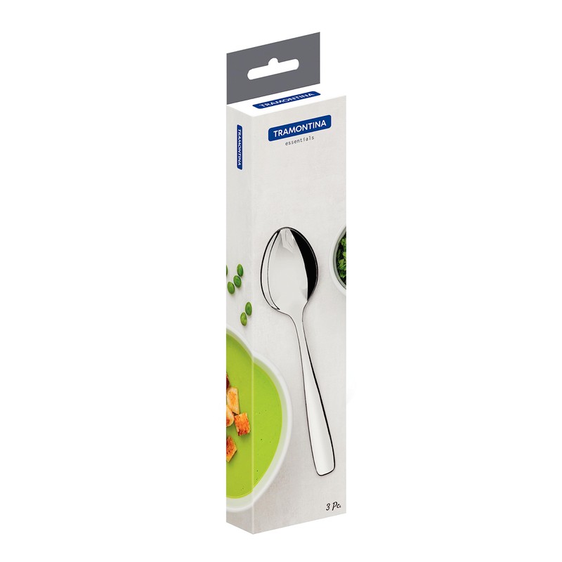 Tramontina 66960/017 Table Spoons, Essential Set of 3, Total Length