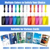 Boocalny 24 Pcs ID Badge Holder with Retractable Lanyard, Colorful