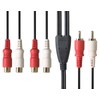 F – Factory "Audio Distribution" 2 Distribution Pin Cable (2 X RCA Plug – RCA Pin