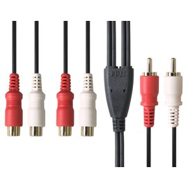F – Factory "Audio Distribution" 2 Distribution Pin Cable (2 X RCA Plug – RCA Pin Jack X 4) Splitter Cable 0.3 m C – 019 