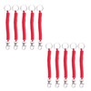 Aoktorkit 10Pcs Stretchy Spiral Keyring Retractable Springs Keychains Coil Springs