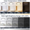 15 Inch Flush Mount Ceiling Light with Night Light, 36W