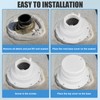 2PCS RV Roof Plumbing Vent Caps Kit with Screen, Camper