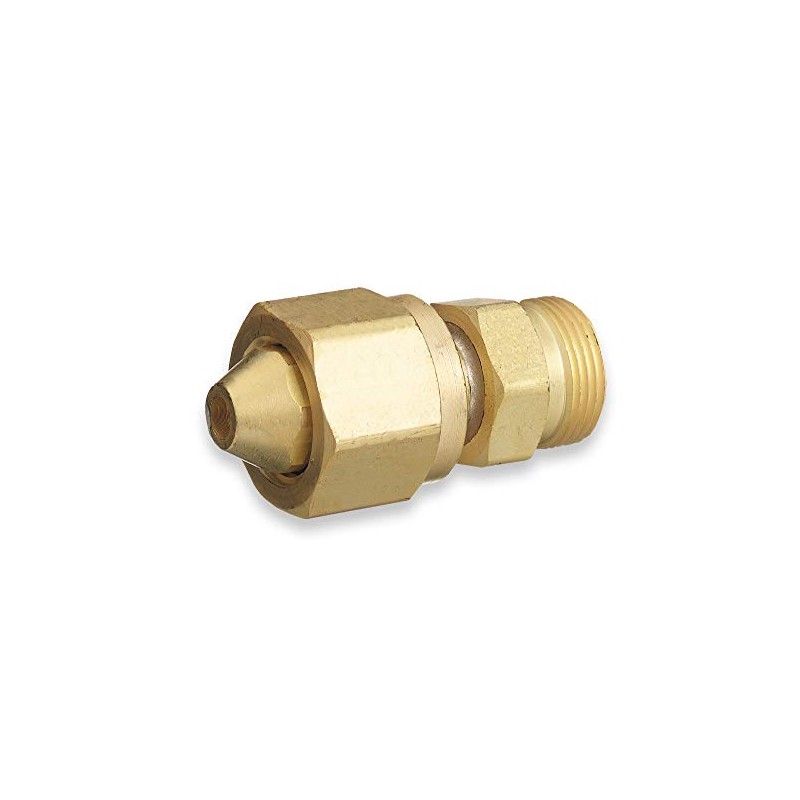 Acetylene Adaptor - CGA-300 (Commercial Cylinder) to CGA-520 (Size B