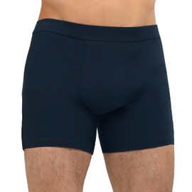 IRISMORII Washable Mens Leakproof Incontinence Underwear Bladder Leak Protection Instant Absorbency 60 ML Boxer Briefs (Midnight XXL)