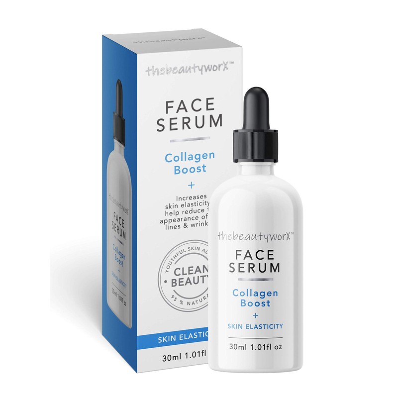 thebeautyworX Collagen Boost Face Serum to Help Increase Skin Elasticity