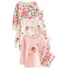 NEXT 3 Pack Print Pyjamas, Pink/Cream Fairy