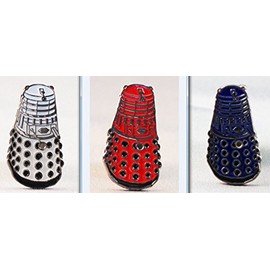 Metal Enamel Pin Badge Doctor Dr. Who Daleks - Triple Set