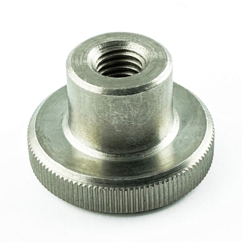 M4 (2 pieces) knurled nuts, high shape, stainless steel VA