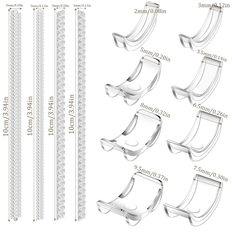 Pack of 12 ring size adjusters, ring reducer, invisible ring