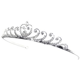 Charming Tiara Headband of Sparkling Crystal Rhinestone for Flower Girl, Communion or Other Special Events #90A7cs