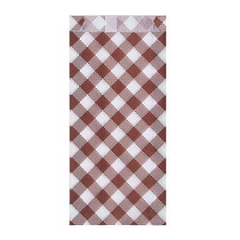VEPATIM 300 Hot Dog Bags Checked 9 + 2.5 x 20 cm with Side Gussets