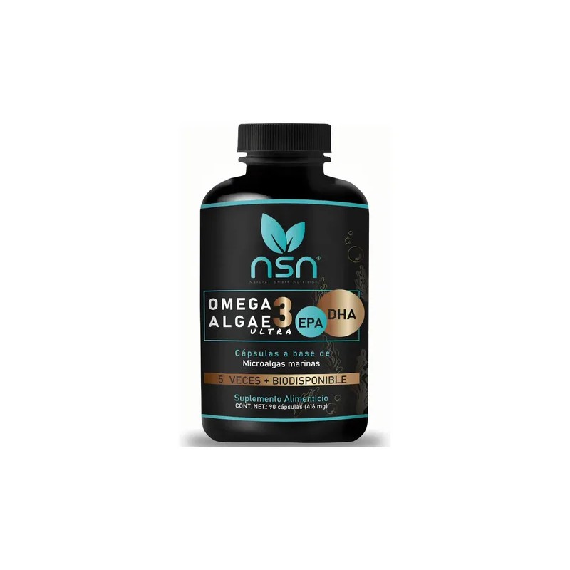 Algae Omega 3 Ultra Dha Y Epa Microalgas Marinas Sabor
