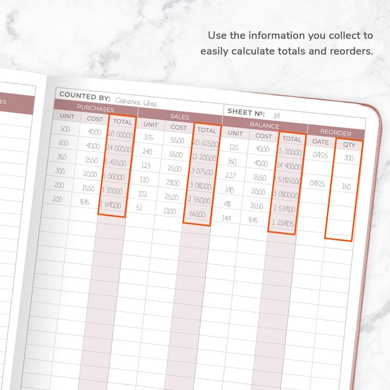 Clever Fox Inventory & Sales Log Book for Small Business