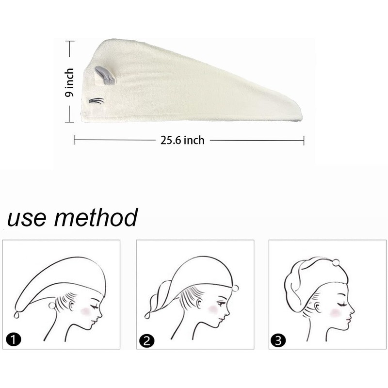 Toalla de Pelo de Microfibra para niños y niñas